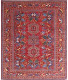 Humna 8'1'' X 9'8'' Hand-Knotted Wool Rug 8'1'' x 9'8'' (243 X 290) / Red / Gold