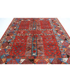 Humna 8'5'' X 9'10'' Hand-Knotted Wool Rug 8'5'' x 9'10'' (253 X 295) / Red / Blue