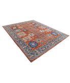 Humna 7'10'' X 9'6'' Hand-Knotted Wool Rug 7'10'' x 9'6'' (235 X 285) / Rust / N/A