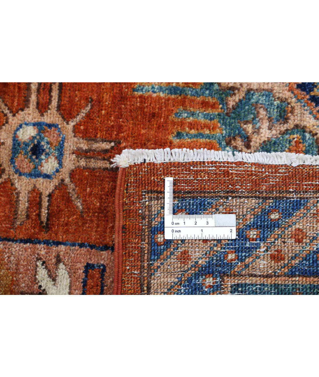 Humna 7'10'' X 9'6'' Hand-Knotted Wool Rug 7'10'' x 9'6'' (235 X 285) / Rust / N/A