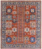 Humna 7'10'' X 9'6'' Hand-Knotted Wool Rug 7'10'' x 9'6'' (235 X 285) / Rust / N/A