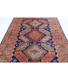 Humna 6'7'' X 9'0'' Hand-Knotted Wool Rug 6'7'' x 9'0'' (198 X 270) / Blue / Gold