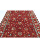 Humna 6'8'' X 9'8'' Hand-Knotted Wool Rug 6'8'' x 9'8'' (200 X 290) / Red / Ivory