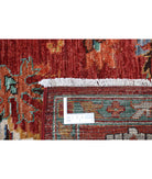 Humna 6'8'' X 9'8'' Hand-Knotted Wool Rug 6'8'' x 9'8'' (200 X 290) / Red / Ivory