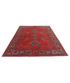 Humna 6'6'' X 8'7'' Hand-Knotted Wool Rug 6'6'' x 8'7'' (195 X 258) / Red / Blue