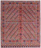 Humna 8'3'' X 9'10'' Hand-Knotted Wool Rug 8'3'' x 9'10'' (248 X 295) / Rust / Ivory