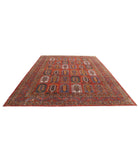 Humna 10'4'' X 13'6'' Hand-Knotted Wool Rug 10'4'' x 13'6'' (310 X 405) / Rust / N/A