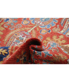 Humna 9'3'' X 11'3'' Hand-Knotted Wool Rug 9'3'' x 11'3'' (278 X 338) / Red / Blue