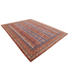 Shaal 9'2'' X 11'8'' Hand-Knotted Wool Rug 9'2'' x 11'8'' (275 X 350) / Rust / Brown