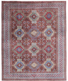 Humna 8'0'' X 9'8'' Hand-Knotted Wool Rug 8'0'' x 9'8'' (240 X 290) / Brown / Ivory