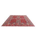 Humna 9'1'' X 10'10'' Hand-Knotted Wool Rug 9'1'' x 10'10'' (273 X 325) / Rust / Blue