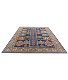 Humna 8'3'' X 10'8'' Hand-Knotted Wool Rug 8'3'' x 10'8'' (248 X 320) / Blue / Gold