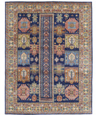 Humna 8'3'' X 10'8'' Hand-Knotted Wool Rug 8'3'' x 10'8'' (248 X 320) / Blue / Gold