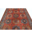 Humna 6'8'' X 9'10'' Hand-Knotted Wool Rug 6'8'' x 9'10'' (200 X 295) / Rust / N/A