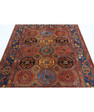 Humna 5'9'' X 7'2'' Hand-Knotted Wool Rug 5'9'' x 7'2'' (173 X 215) / Brown / Blue