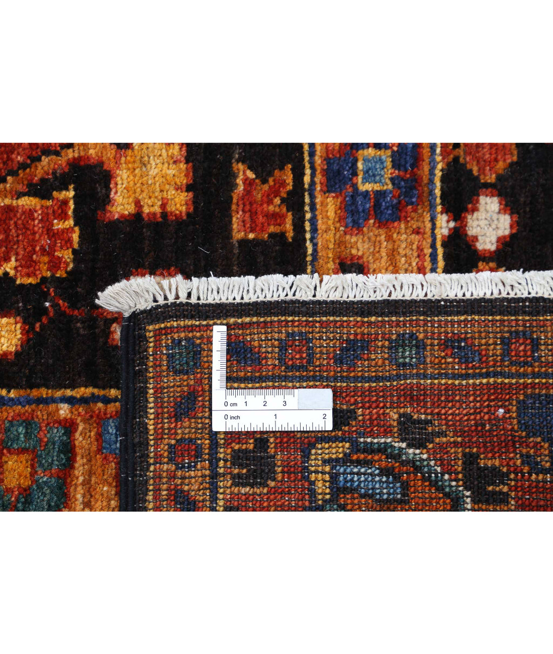 Humna 6'0'' X 7'10'' Hand-Knotted Wool Rug 6'0'' x 7'10'' (180 X 235) / Brown / Rust