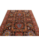 Humna 6'0'' X 7'10'' Hand-Knotted Wool Rug 6'0'' x 7'10'' (180 X 235) / Brown / Rust