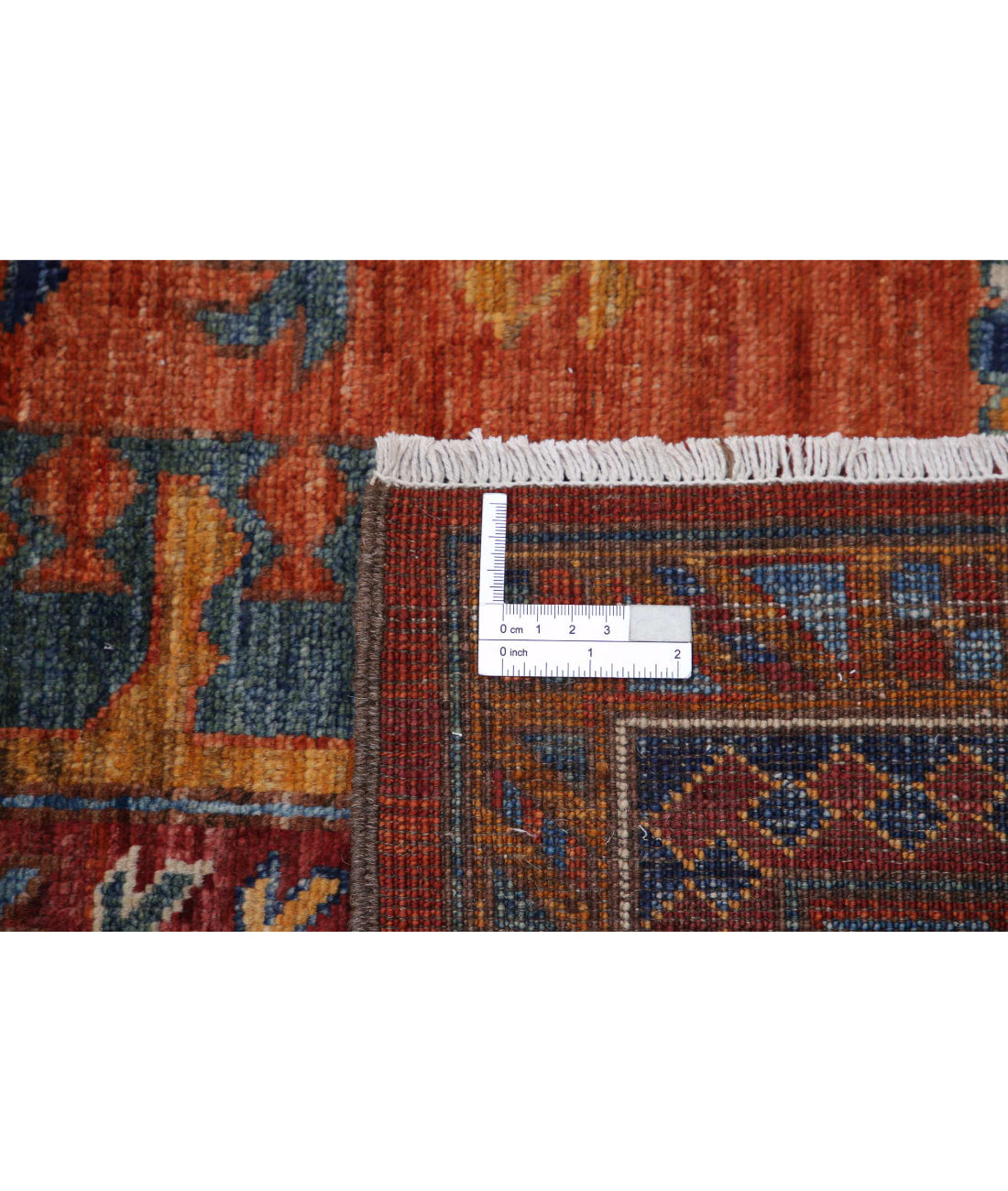 Humna 6'8'' X 10'4'' Hand-Knotted Wool Rug 6'8'' x 10'4'' (200 X 310) / Rust / Gold