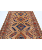 Humna 5'11'' X 8'7'' Hand-Knotted Wool Rug 5'11'' x 8'7'' (178 X 258) / Gold / Red