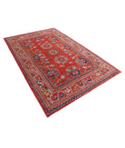 Humna 5'9'' X 8'8'' Hand-Knotted Wool Rug 5'9'' x 8'8'' (173 X 260) / Red / Blue