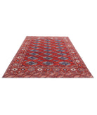 Humna 6'7'' X 9'7'' Hand-Knotted Wool Rug 6'7'' x 9'7'' (198 X 288) / Rust / Blue