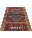 Humna 3'11'' X 6'4'' Hand-Knotted Wool Rug 3'11'' x 6'4'' (118 X 190) / Red / Gold