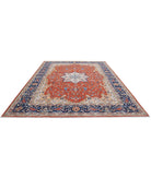 Humna 8'11'' X 11'8'' Hand-Knotted Wool Rug 8'11'' x 11'8'' (268 X 350) / Rust / Blue