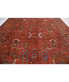 Humna 13'3'' X 16'10'' Hand-Knotted Wool Rug 13'3'' x 16'10'' (398 X 505) / Red / Red