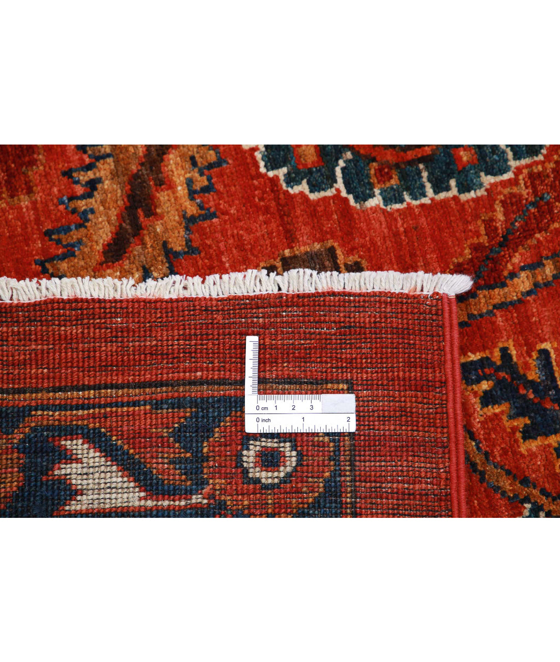 Humna 13'3'' X 16'10'' Hand-Knotted Wool Rug 13'3'' x 16'10'' (398 X 505) / Red / Red