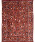 Humna 13'3'' X 16'10'' Hand-Knotted Wool Rug 13'3'' x 16'10'' (398 X 505) / Red / Red