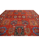 Humna 13'6'' X 16'3'' Hand-Knotted Wool Rug 13'6'' x 16'3'' (405 X 488) / Red / Red