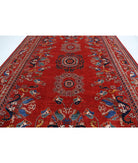 Humna 10'2'' X 13'7'' Hand-Knotted Wool Rug 10'2'' x 13'7'' (305 X 408) / Red / Blue