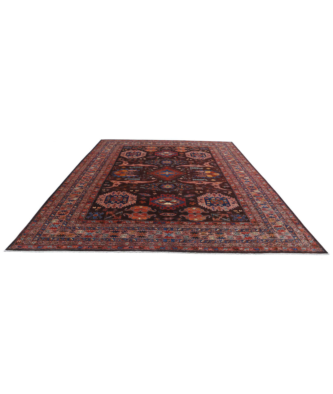 Humna 10'2'' X 12'11'' Hand-Knotted Wool Rug 10'2'' x 12'11'' (305 X 388) / Brown / Taupe