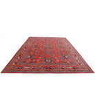 Humna 10'3'' X 14'0'' Hand-Knotted Wool Rug 10'3'' x 14'0'' (308 X 420) / Red / Taupe