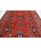 Humna 9'0'' X 11'9'' Hand-Knotted Wool Rug 9'0'' x 11'9'' (270 X 353) / Red / Blue