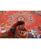 Humna 9'0'' X 11'9'' Hand-Knotted Wool Rug 9'0'' x 11'9'' (270 X 353) / Red / Blue