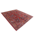 Humna 8'4'' X 9'8'' Hand-Knotted Wool Rug 8'4'' x 9'8'' (250 X 290) / Red / Blue