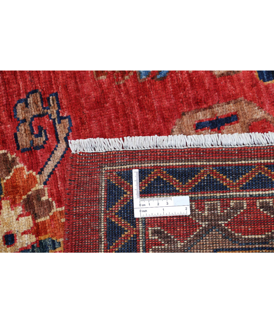 Humna 8'4'' X 9'8'' Hand-Knotted Wool Rug 8'4'' x 9'8'' (250 X 290) / Red / Blue