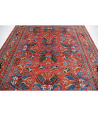 Humna 8'7'' X 9'9'' Hand-Knotted Wool Rug 8'7'' x 9'9'' (258 X 293) / Red / Blue