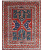 Humna 8'2'' X 10'8'' Hand-Knotted Wool Rug 8'2'' x 10'8'' (245 X 320) / Green / Rust