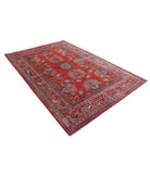 Humna 5'11'' X 8'10'' Hand-Knotted Wool Rug 5'11'' x 8'10'' (178 X 265) / Red / N/A