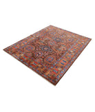 Humna 5'1'' X 6'4'' Hand-Knotted Wool Rug 5'1'' x 6'4'' (153 X 190) / Brown / Gold