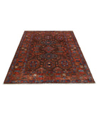 Humna 5'1'' X 6'4'' Hand-Knotted Wool Rug 5'1'' x 6'4'' (153 X 190) / Brown / Gold