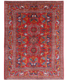 Humna 5'2'' X 6'11'' Hand-Knotted Wool Rug 5'2'' x 6'11'' (155 X 208) / Red / Gold