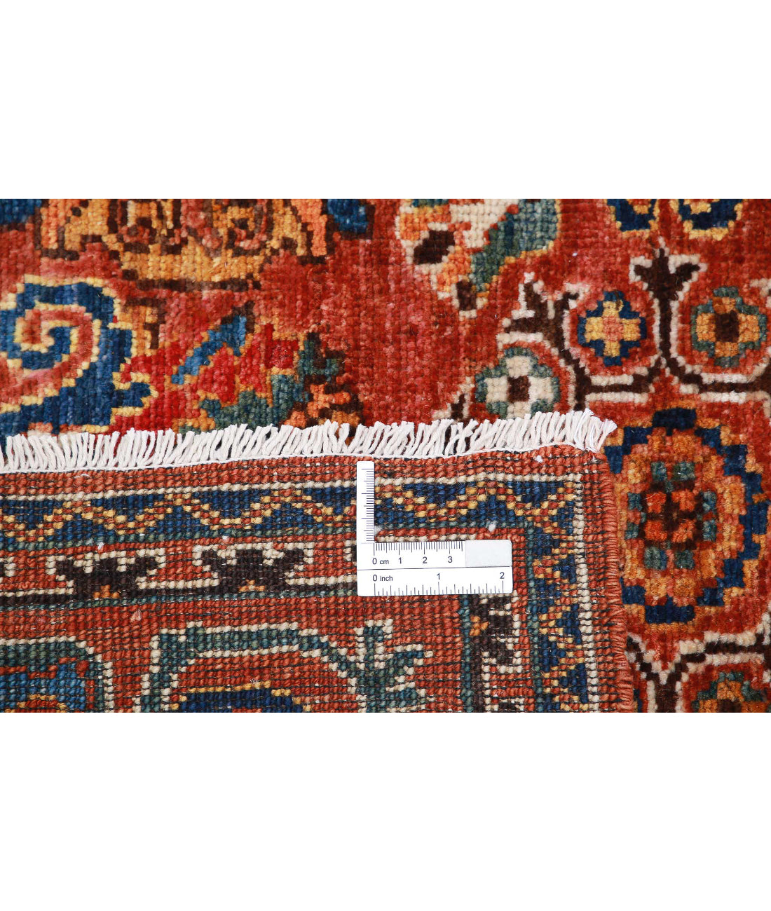 Humna 3'2'' X 4'10'' Hand-Knotted Wool Rug 3'2'' x 4'10'' (95 X 145) / Rust / Ivory