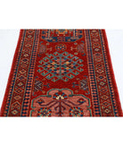 Humna 2'10'' X 5'10'' Hand-Knotted Wool Rug 2'10'' x 5'10'' (85 X 175) / Red / Blue