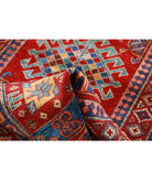 Humna 2'10'' X 5'10'' Hand-Knotted Wool Rug 2'10'' x 5'10'' (85 X 175) / Red / Blue