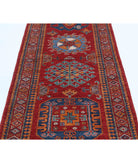 Humna 2'10'' X 8'3'' Hand-Knotted Wool Rug 2'10'' x 8'3'' (85 X 248) / Red / Blue