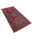 Humna 2'11'' X 5'9'' Hand-Knotted Wool Rug 2'11'' x 5'9'' (88 X 173) / Red / Taupe