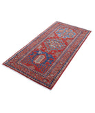 Humna 2'11'' X 5'9'' Hand-Knotted Wool Rug 2'11'' x 5'9'' (88 X 173) / Red / Taupe